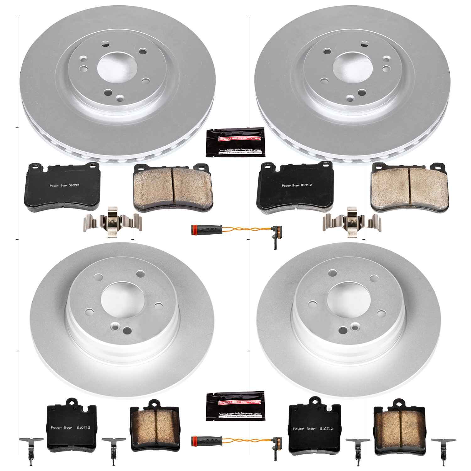Power Stop 06-08 Mercedes-Benz SLK280 Front & Rear Z23 Evolution Sport Coated Brake Kit