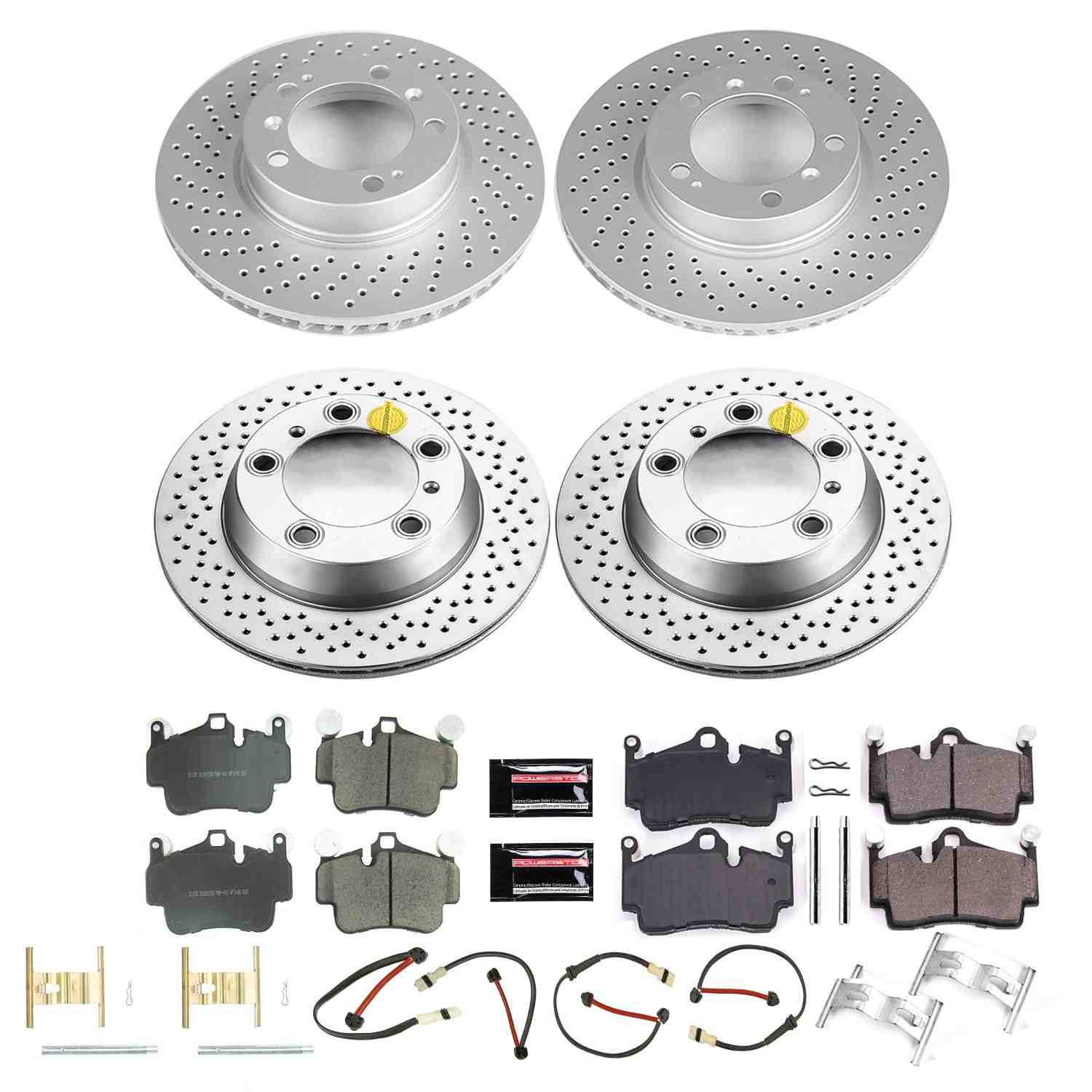 Power Stop 09-12 Porsche Boxster Front & Rear Z17 Evolution Geomet Coated Brake Kit