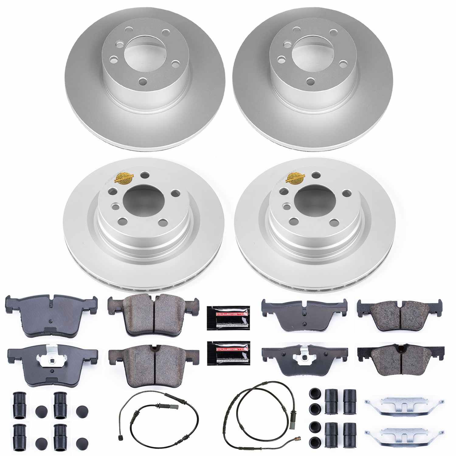 Power Stop 14-16 BMW 228i Front & Rear Z23 Evolution Sport Coated Brake Kit
