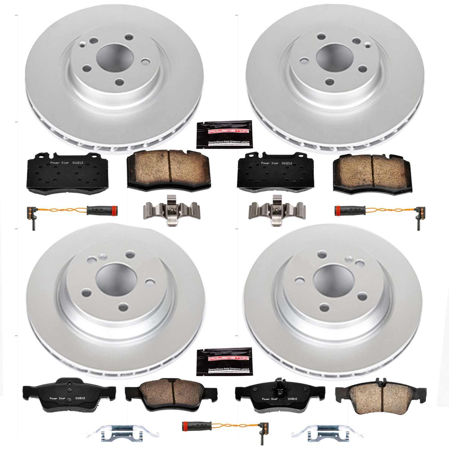 Power Stop 2003 Mercedes-Benz SL500 Front & Rear Z23 Evolution Sport Coated Brake Kit