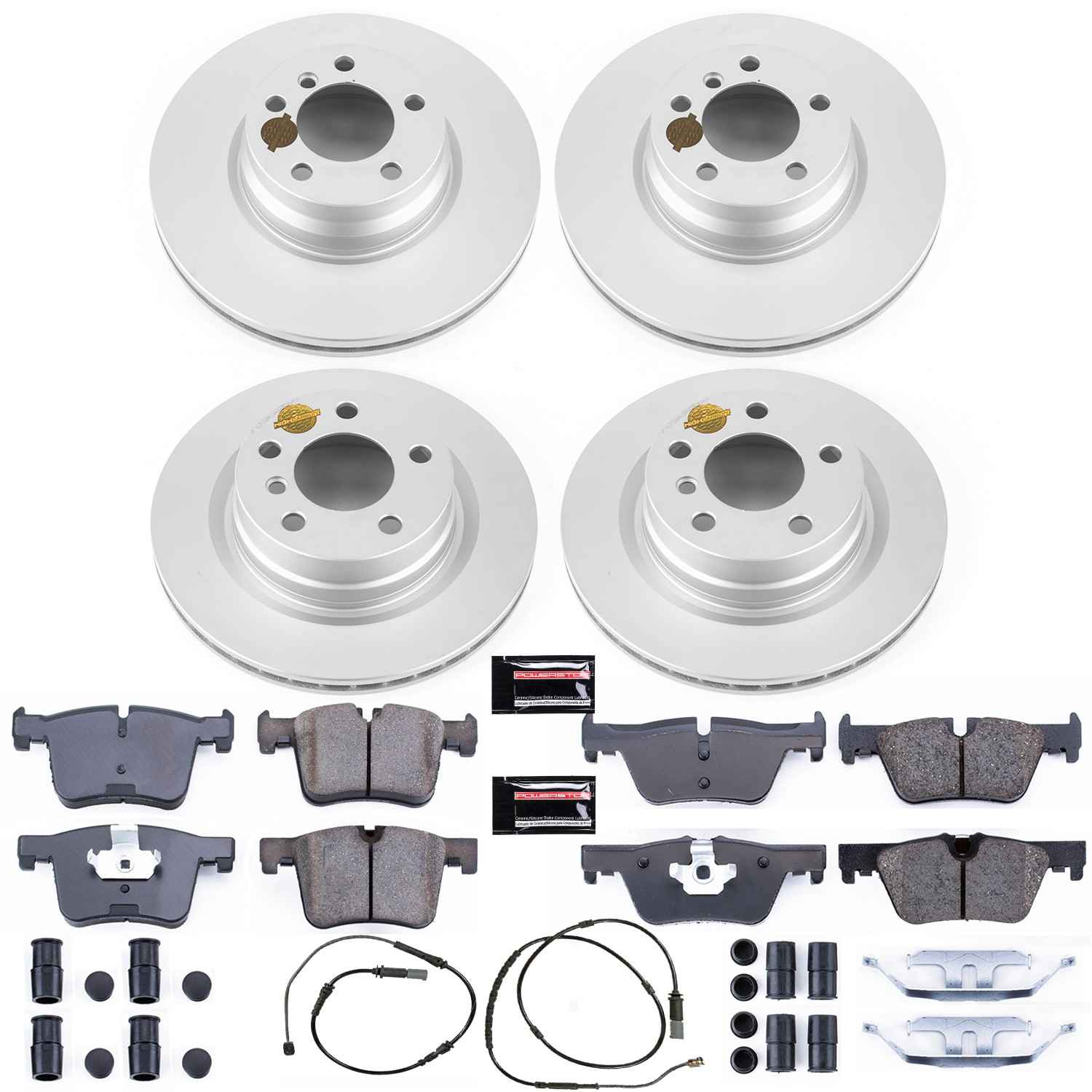 Power Stop 14-15 BMW 228i Front & Rear Z23 Evolution Sport Coated Brake Kit