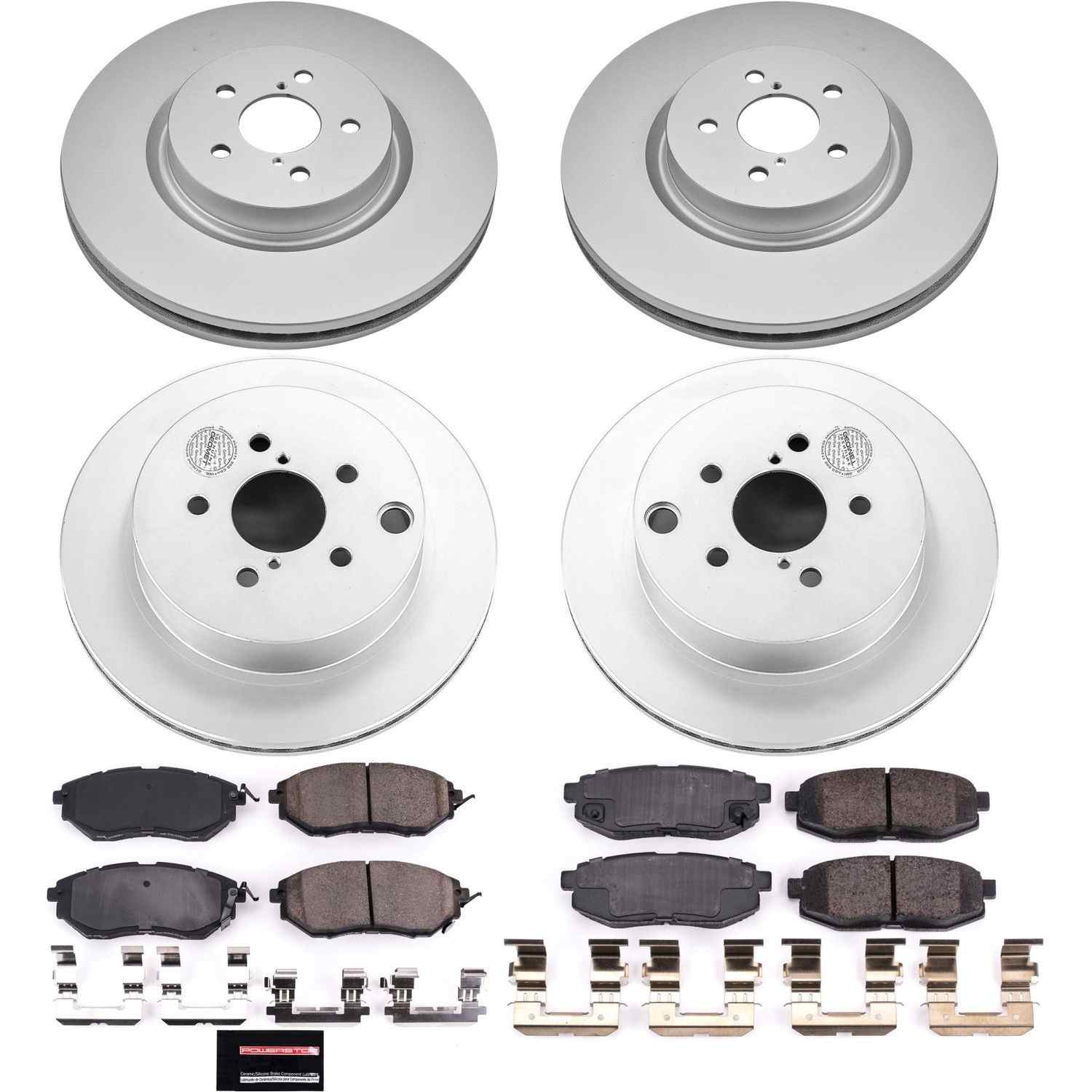 Power Stop 14-18 Subaru Forester Front & Rear Z17 Evolution Geomet Coated Brake Kit