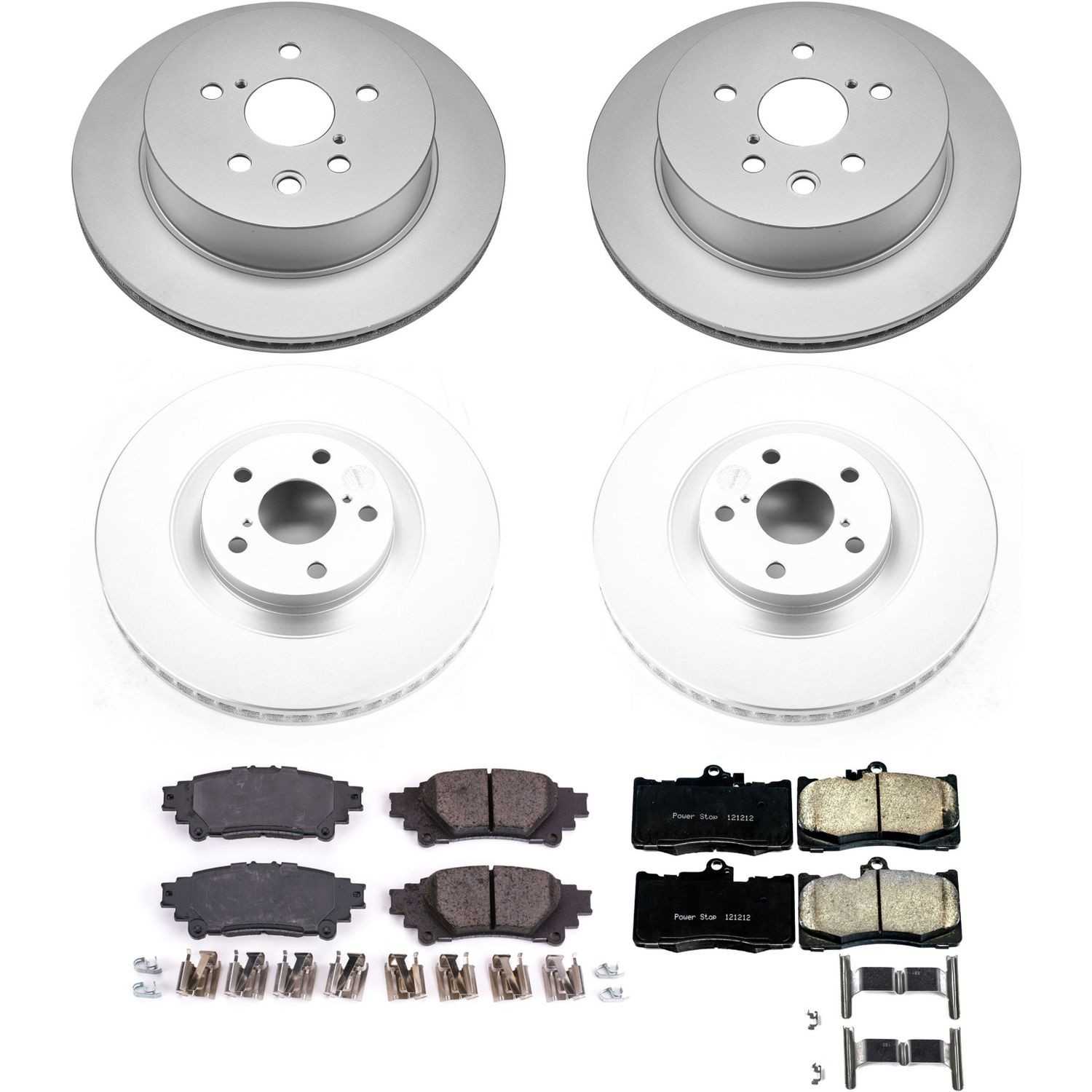 Power Stop 14-15 Lexus IS350 Front & Rear Z17 Evolution Geomet Coated Brake Kit