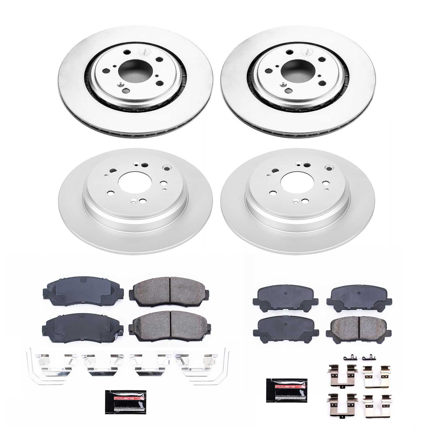 Power Stop 15-17 Honda Odyssey Front & Rear Z17 Evolution Geomet Coated Brake Kit