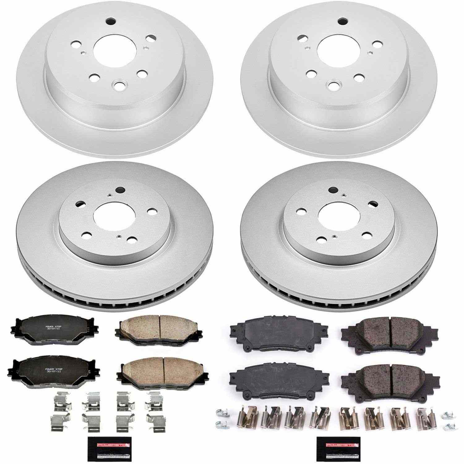 Power Stop 14-15 Lexus IS250 Front & Rear Z17 Evolution Geomet Coated Brake Kit