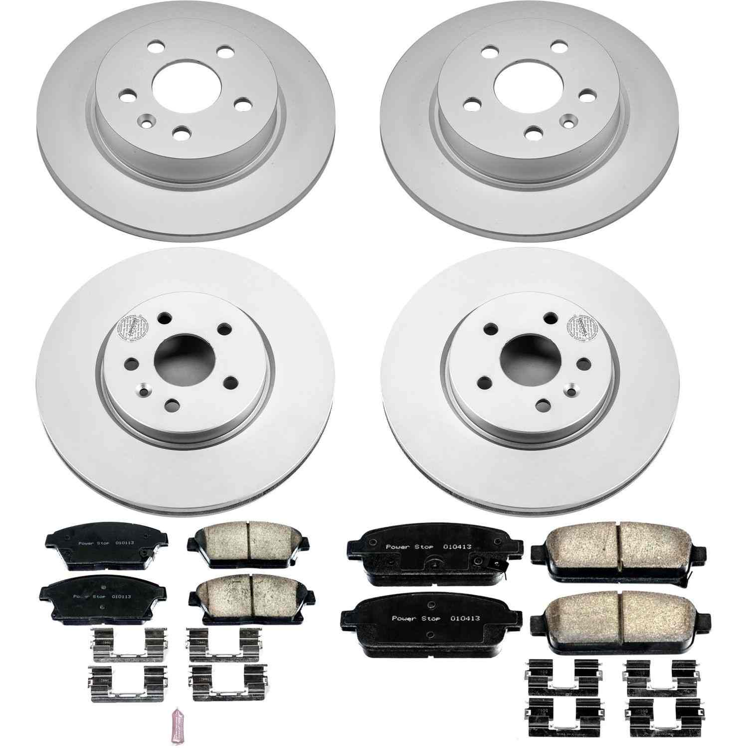 Power Stop 15-16 Chevrolet Trax Front & Rear Z17 Evolution Geomet Coated Brake Kit