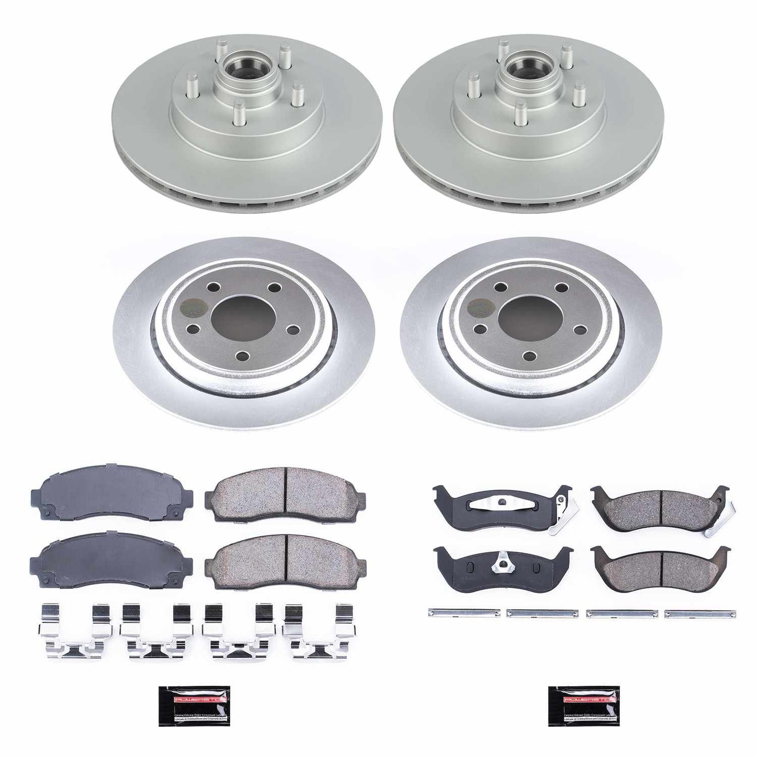 Power Stop 10-11 Ford Ranger Front & Rear Z17 Evolution Geomet Coated Brake Kit