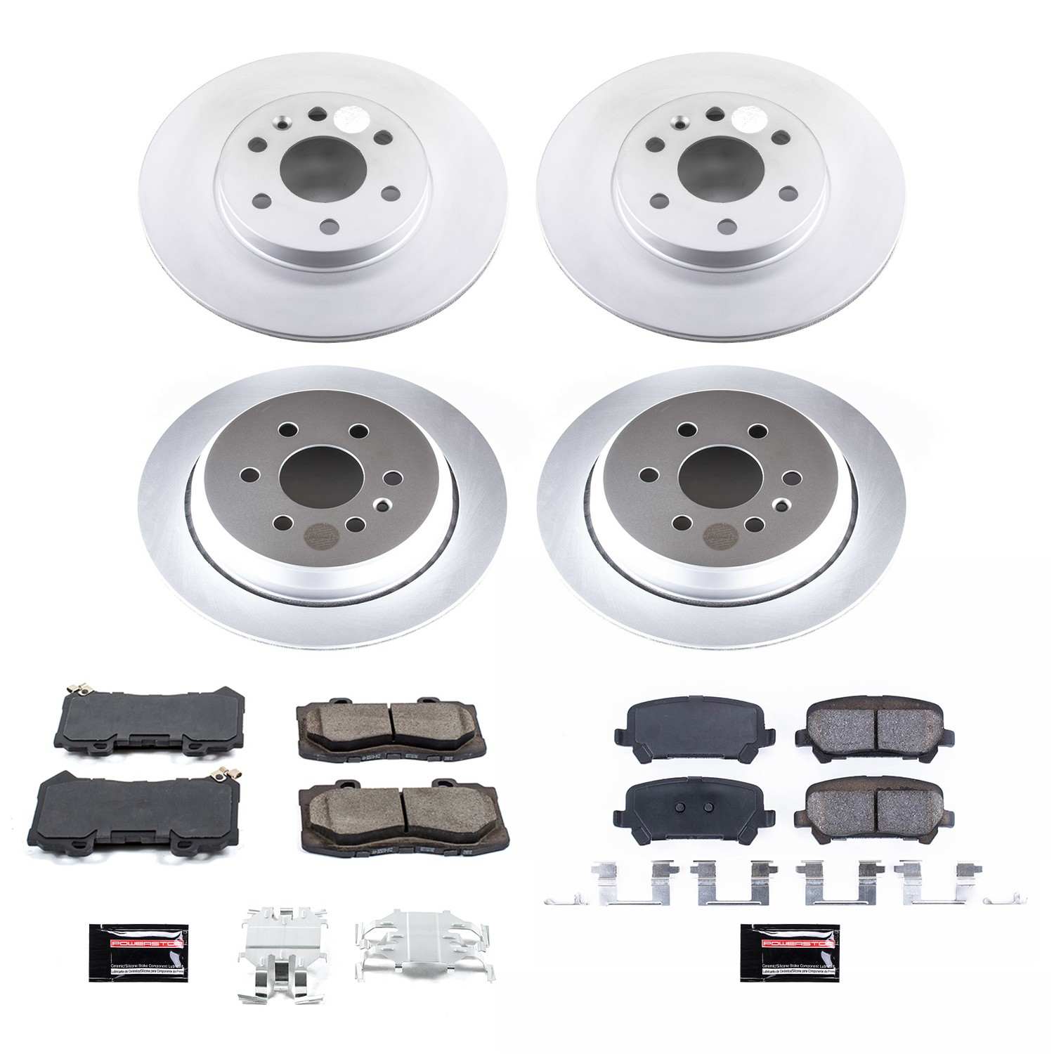 Power Stop 15-18 Chevrolet Colorado Front & Rear Z17 Evolution Geomet Coated Brake Kit