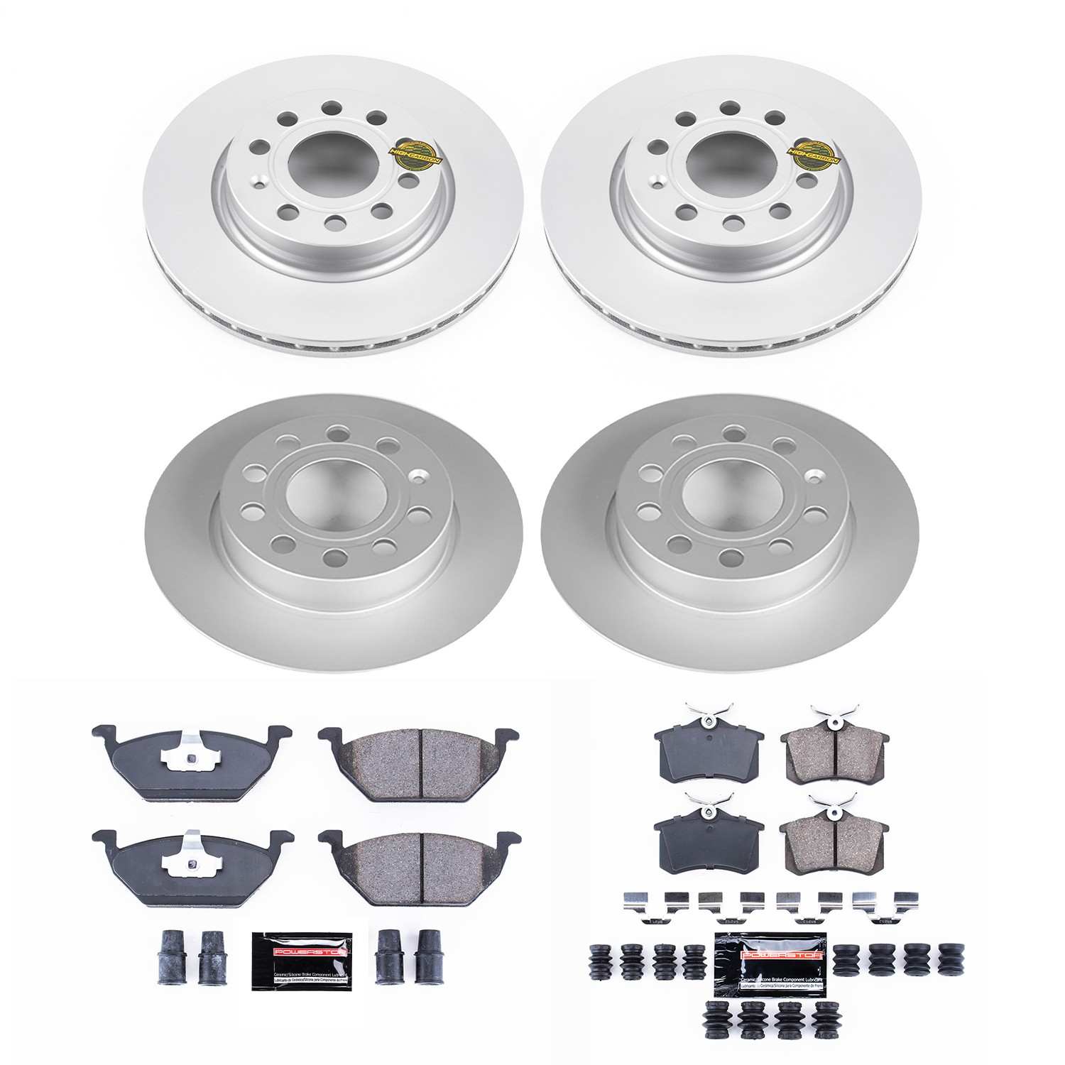 Power Stop 13-15 Volkswagen Jetta Front & Rear Z23 Evolution Sport Coated Brake Kit