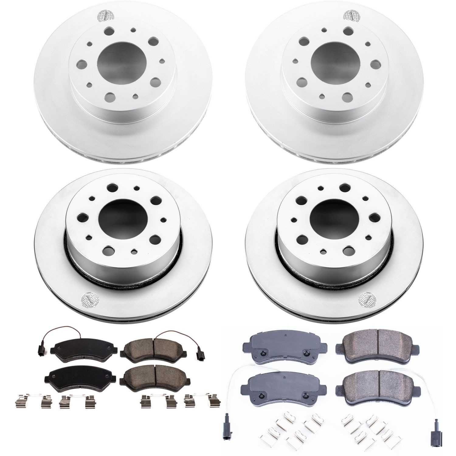 Power Stop 14-15 Ram ProMaster 1500 Front & Rear Z17 Evolution Geomet Coated Brake Kit