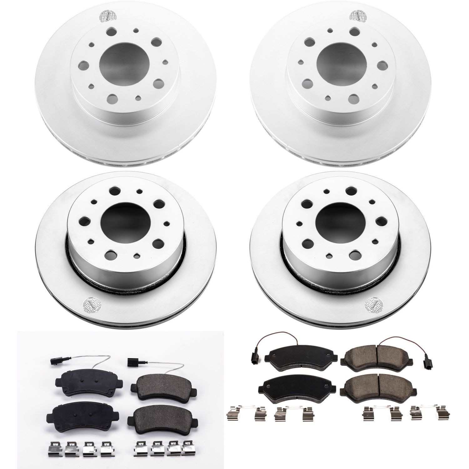 Power Stop 15-19 Ram ProMaster 1500 Front & Rear Z17 Evolution Geomet Coated Brake Kit