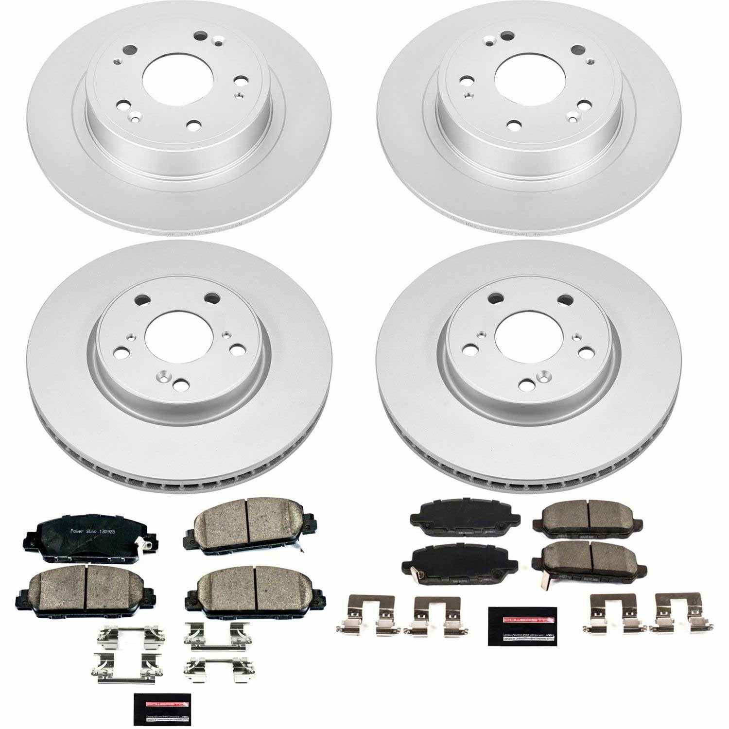 Power Stop 16-18 Honda HR-V Front & Rear Z17 Evolution Geomet Coated Brake Kit