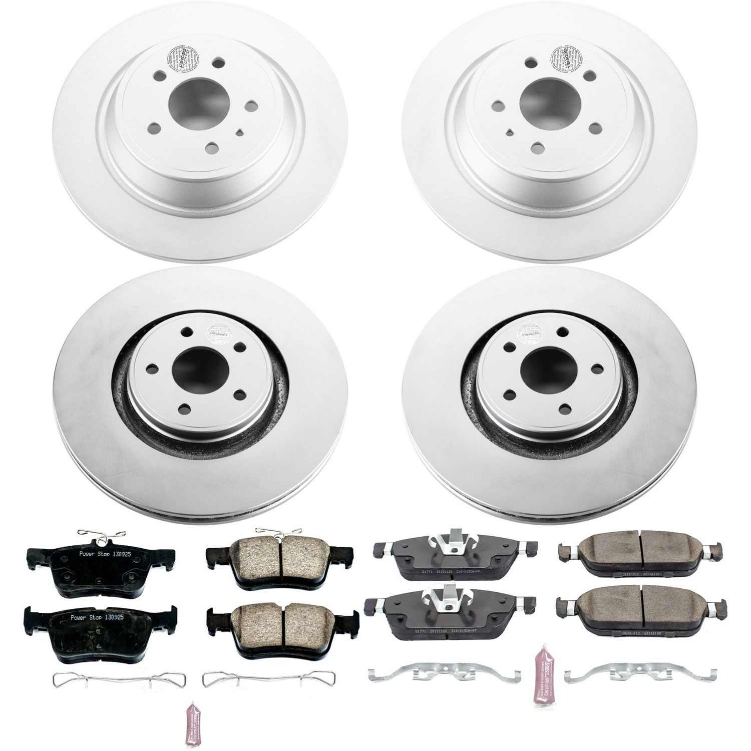 Power Stop 15-17 Lincoln MKC Front & Rear Z17 Evolution Geomet Coated Brake Kit