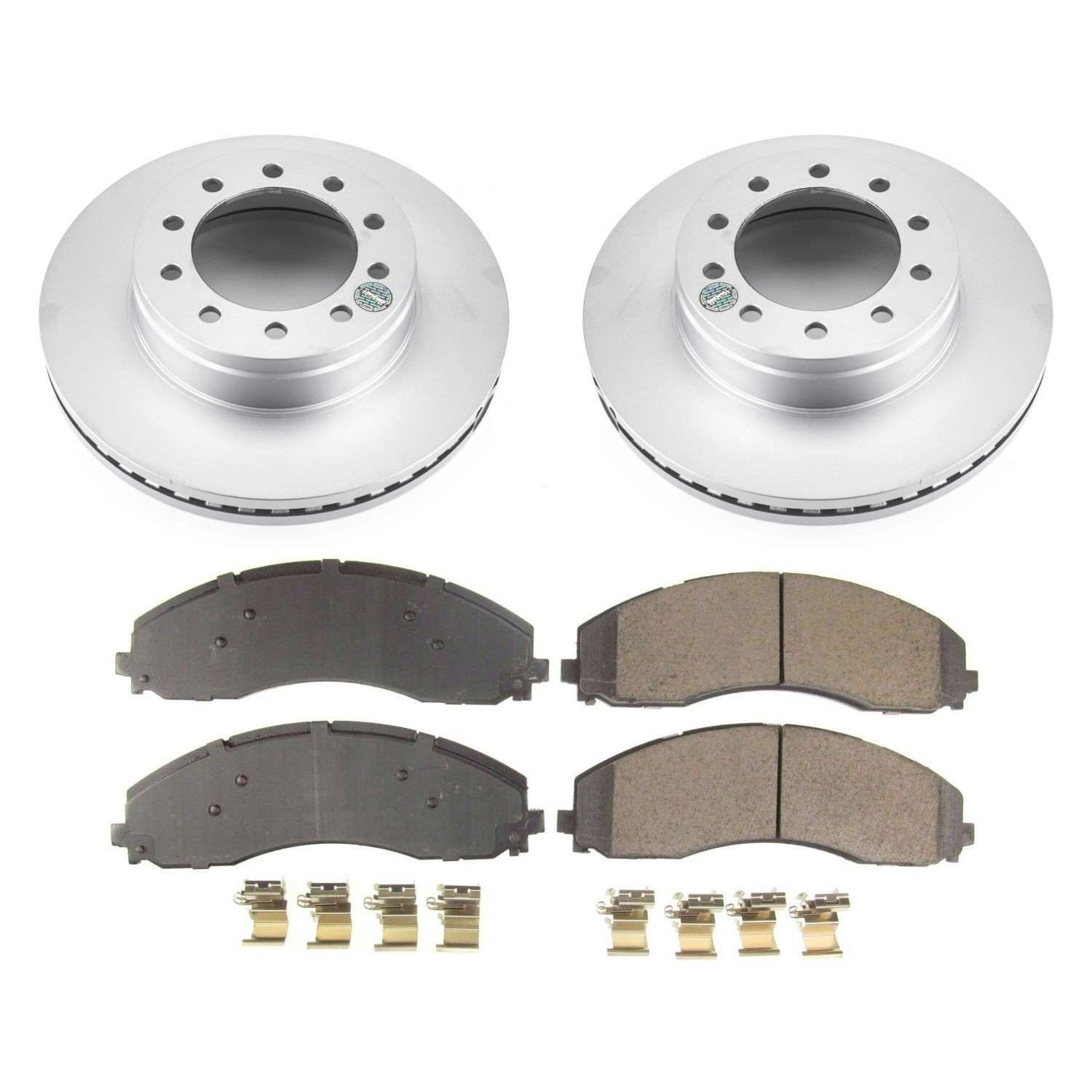 Power Stop 17-22 Ford F-550 Super Duty Front Z17 Coated Brake Kit
