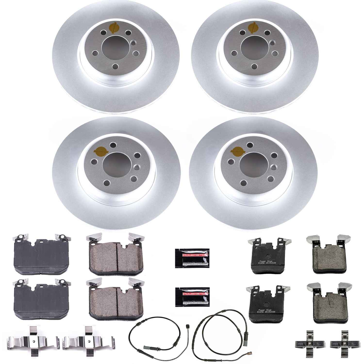 Power Stop 12-15 BMW 335i Front & Rear Z23 Evolution Sport Coated Brake Kit