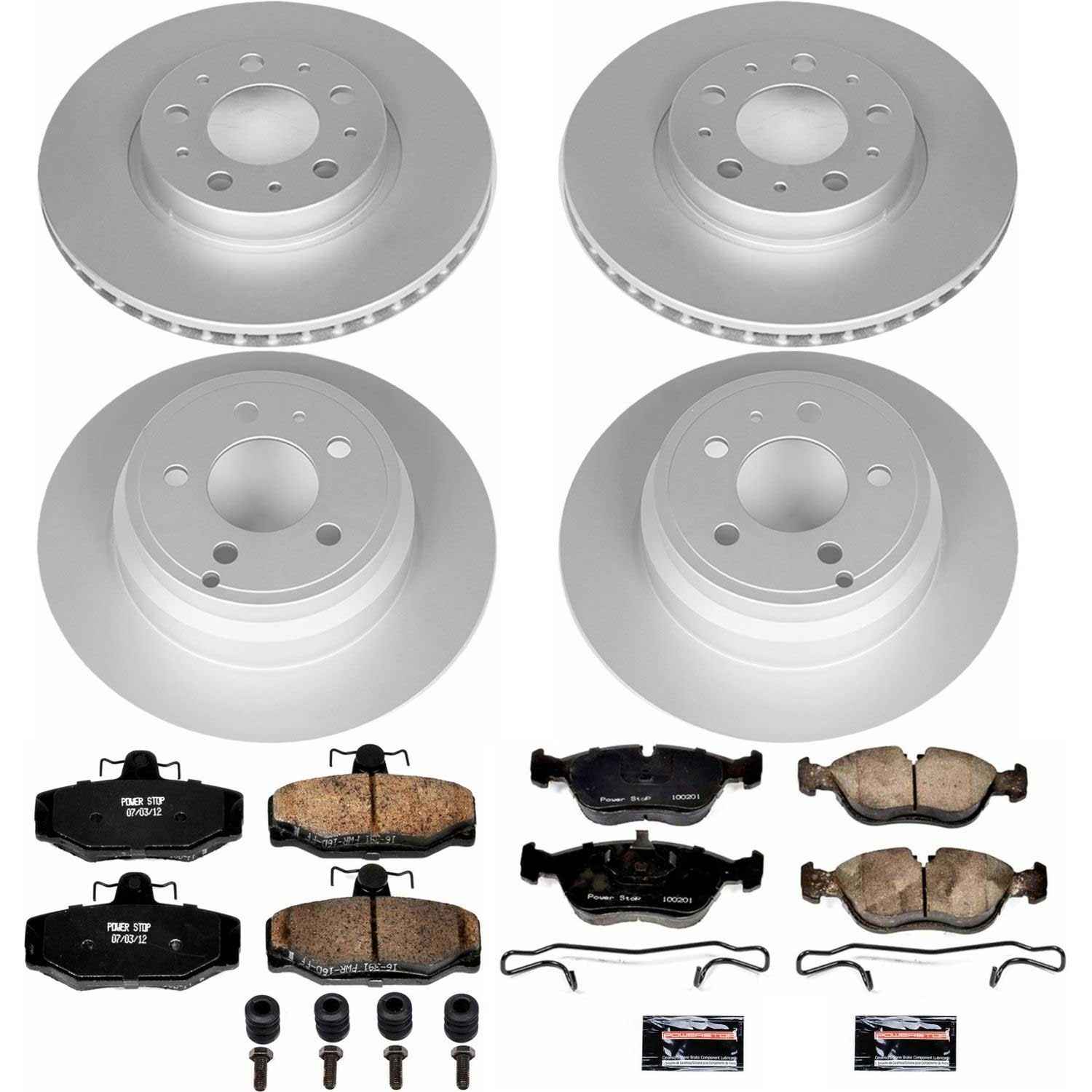 Power Stop 1997 Volvo 850 Front & Rear Z23 Evolution Sport Coated Brake Kit