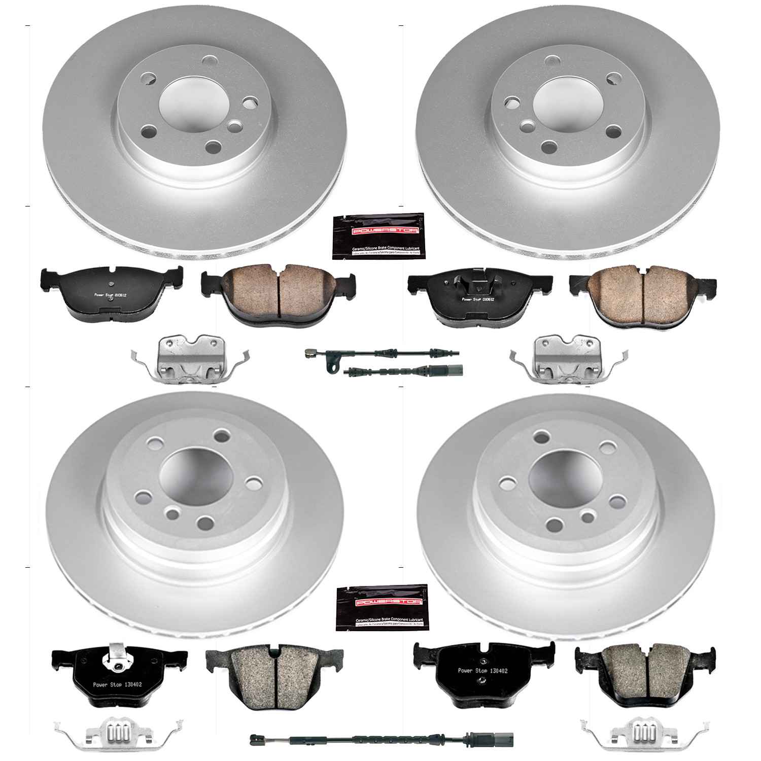 Power Stop 16-18 BMW X5 Front & Rear Z23 Evolution Sport Coated Brake Kit
