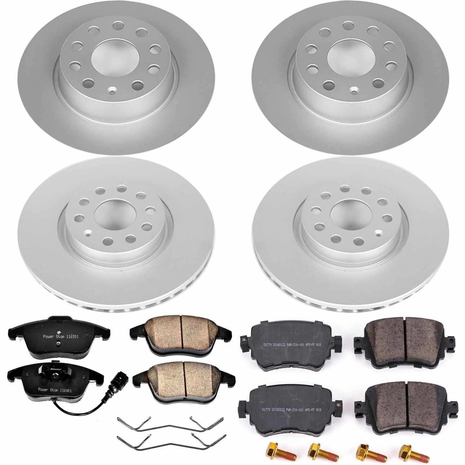 Power Stop 15-18 Volkswagen Passat Front & Rear Z23 Evolution Sport Coated Brake Kit