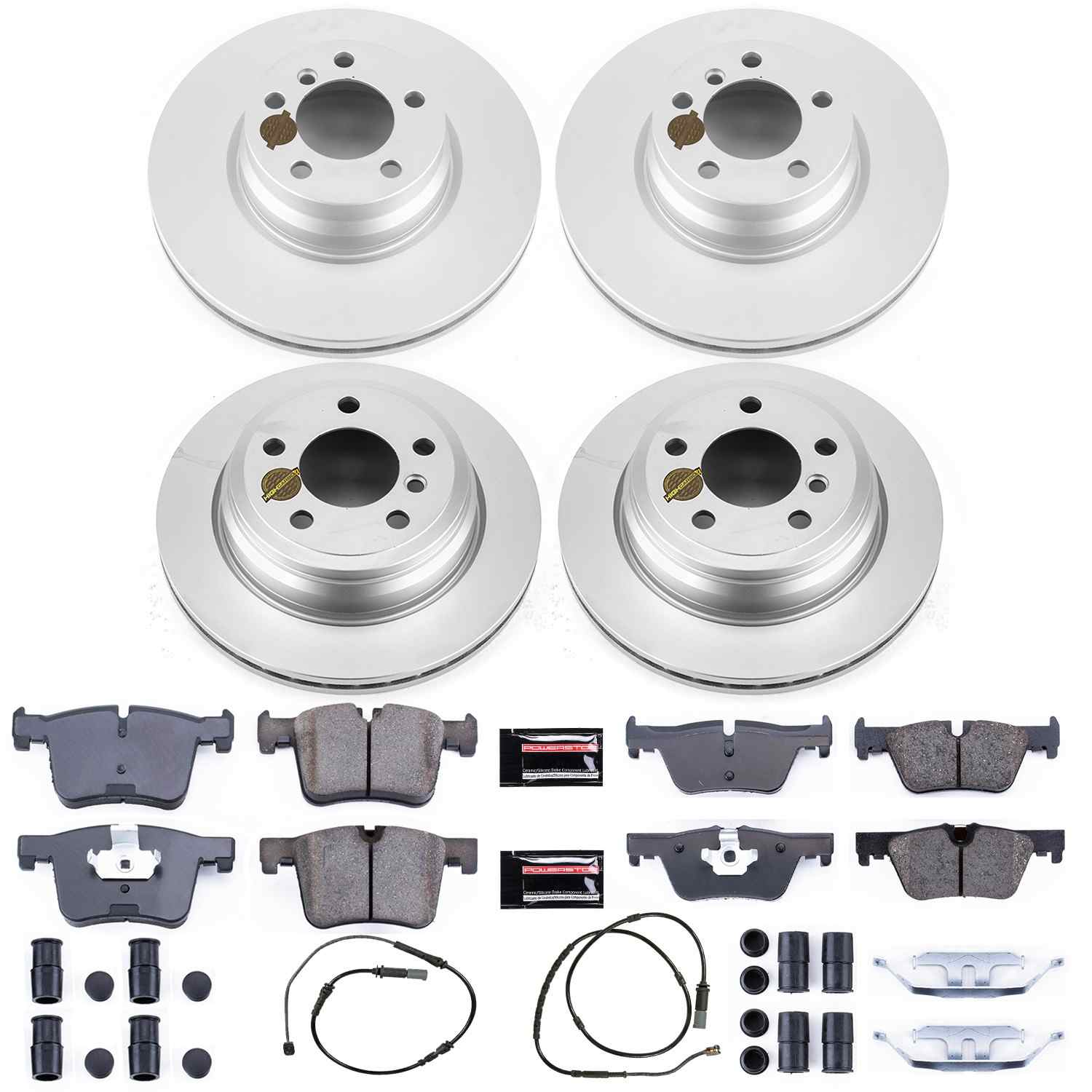 Power Stop 13-14 BMW 328i xDrive Front & Rear Z23 Evolution Sport Coated Brake Kit