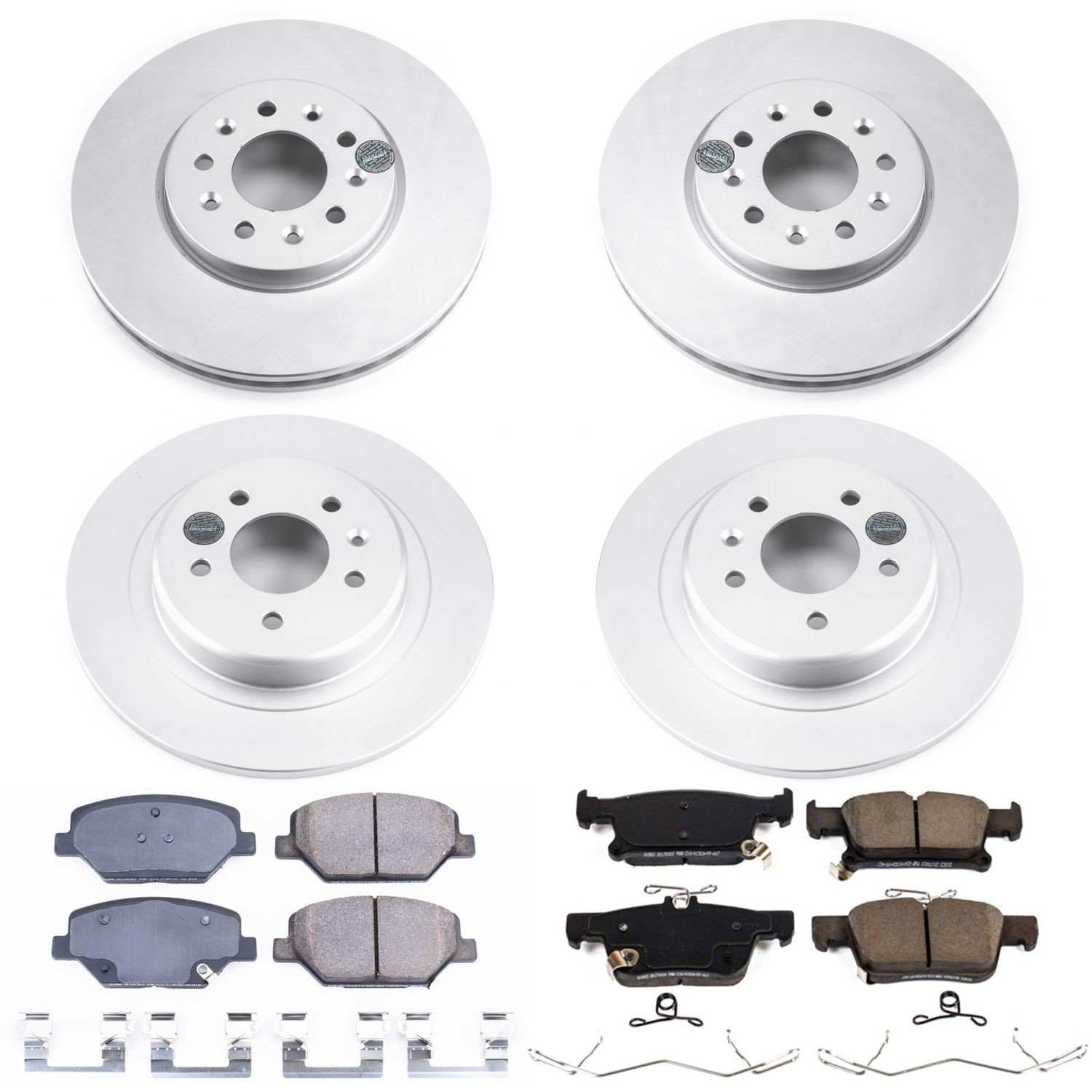 Power Stop 16-18 Buick Envision Front & Rear Z17 Evolution Geomet Coated Brake Kit