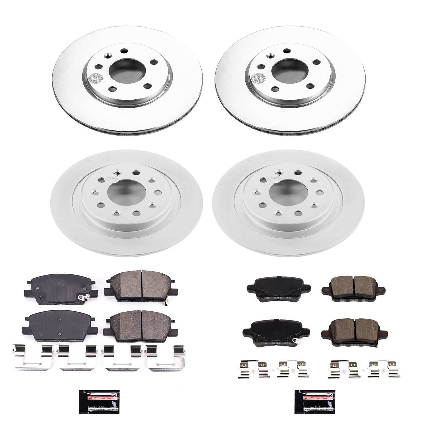 Power Stop 2018 Chevrolet Equinox Front & Rear Z17 Evolution Geomet Coated Brake Kit