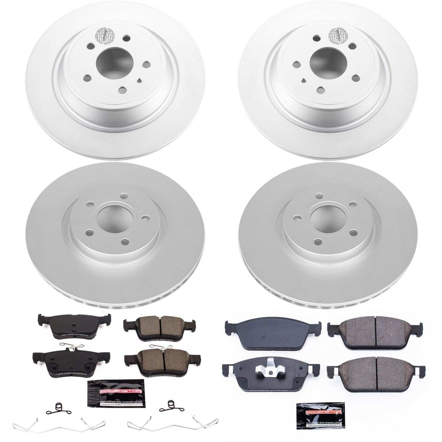 Power Stop 17-18 Ford Escape Front & Rear Z23 Evolution Sport Coated Brake Kit