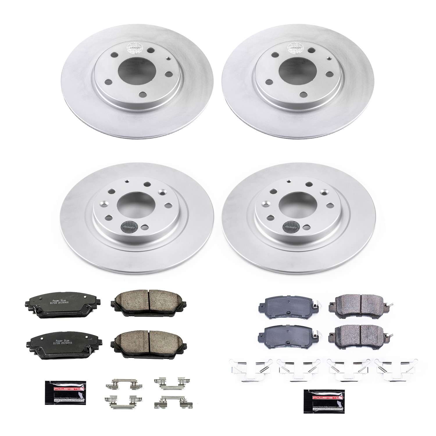 Power Stop 16-18 Mazda CX-3 Front & Rear Z17 Evolution Geomet Coated Brake Kit