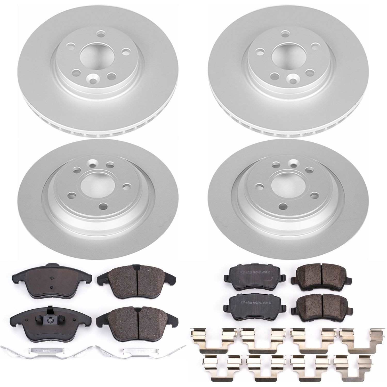 Power Stop 15-18 Volvo S60 Front & Rear Z23 Evolution Sport Coated Brake Kit