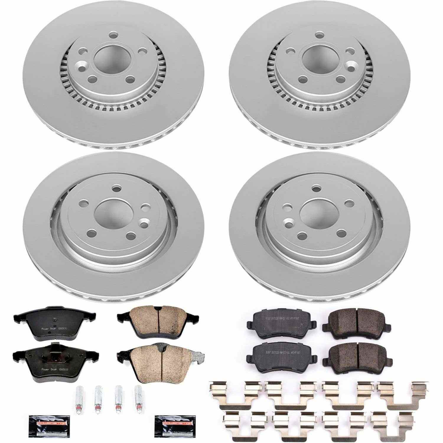 Power Stop 15-18 Volvo S60 Front & Rear Z23 Evolution Sport Coated Brake Kit