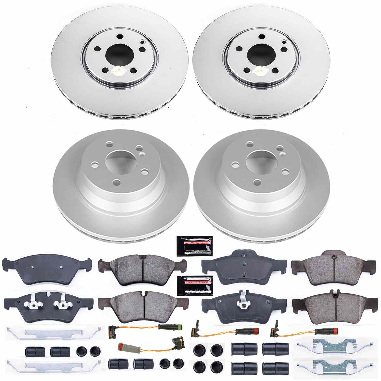 Power Stop 2006 Mercedes-Benz E500 Front & Rear Z23 Evolution Sport Coated Brake Kit