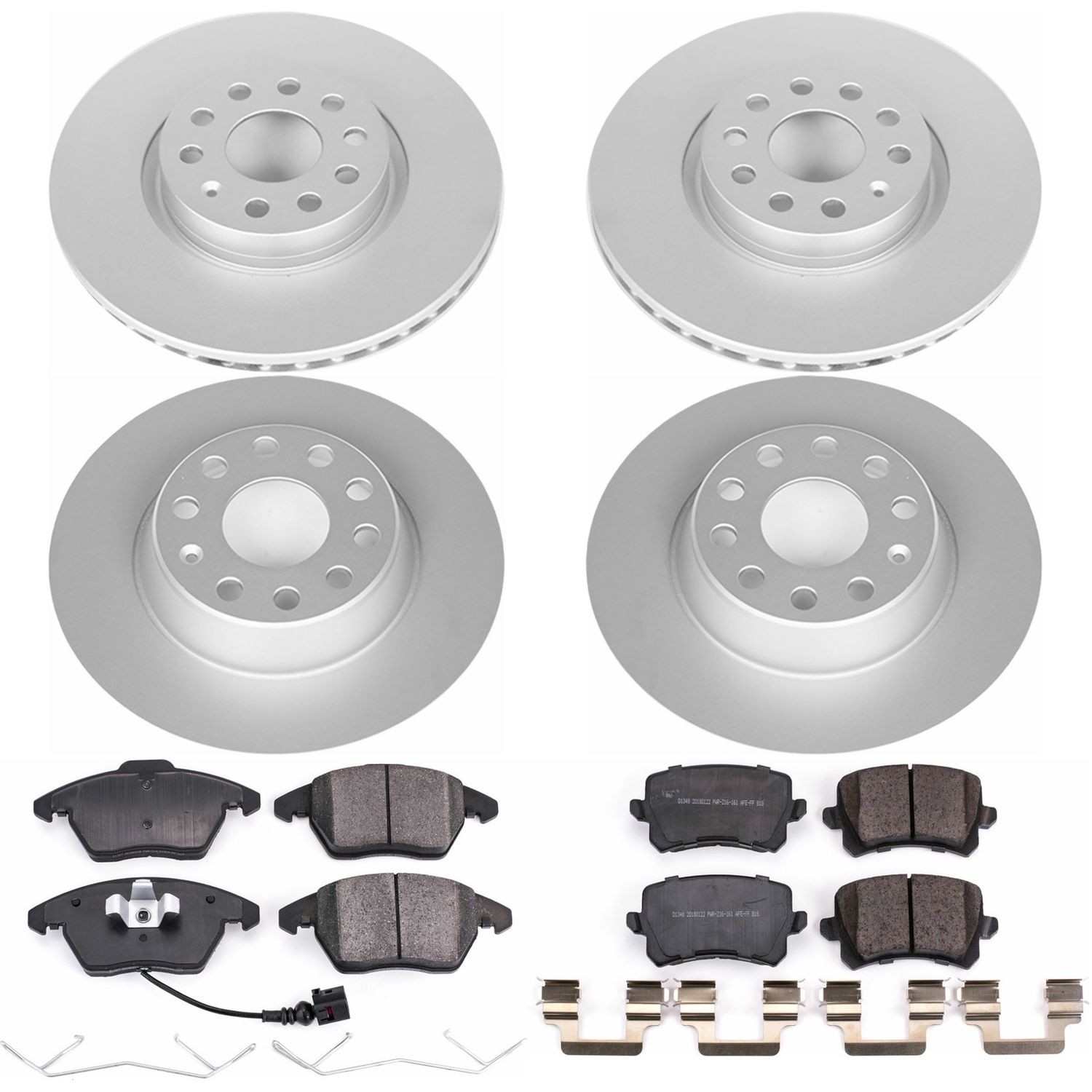 Power Stop 2009 Volkswagen Passat Front & Rear Z23 Evolution Sport Coated Brake Kit