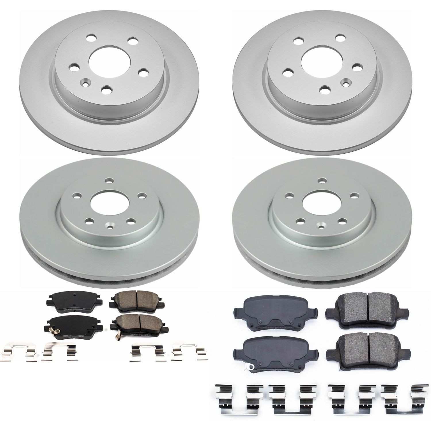 Power Stop 2016 Chevrolet Cruze Front & Rear Z17 Evolution Geomet Coated Brake Kit