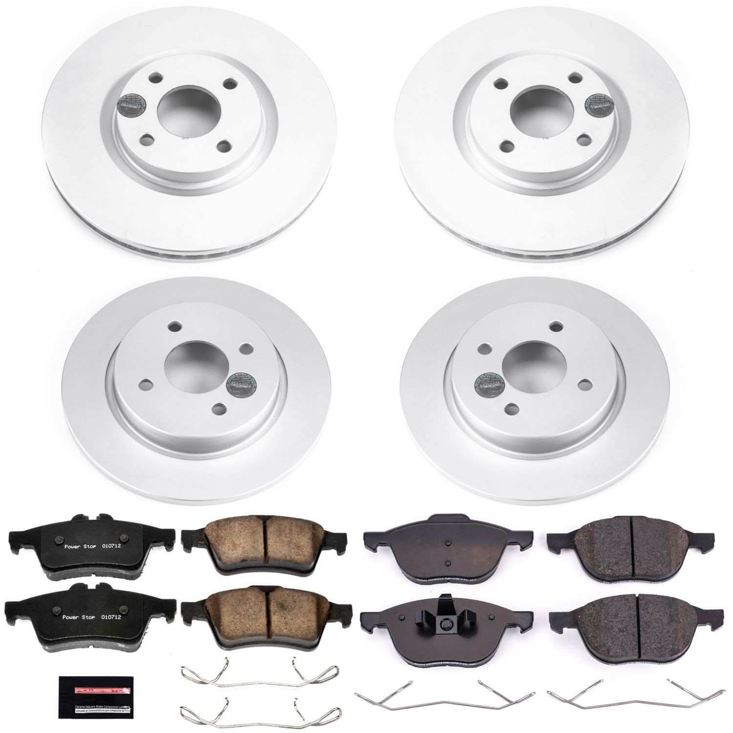 Power Stop 2018 Ford EcoSport Front & Rear Z17 Evolution Geomet Coated Brake Kit