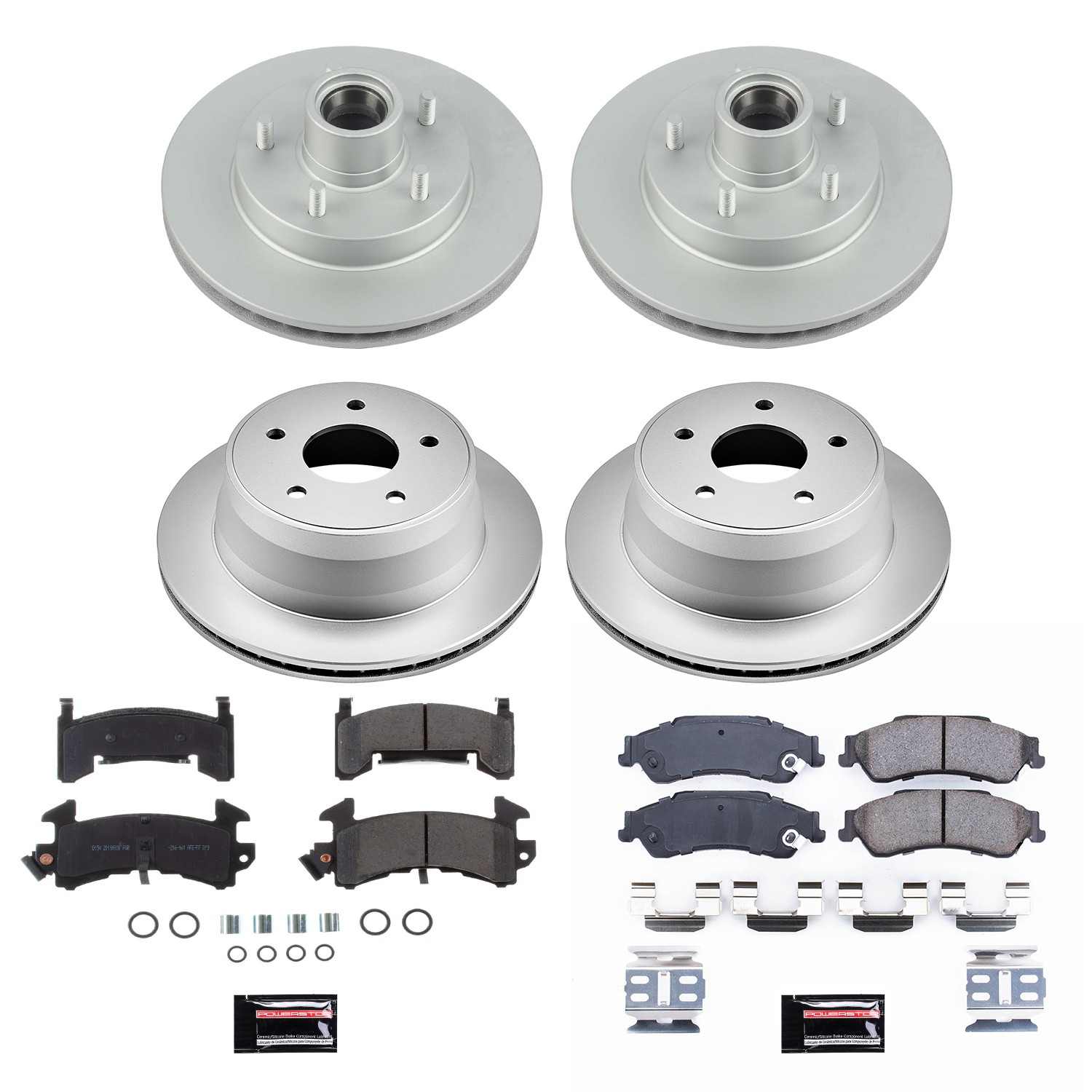 Power Stop 98-03 Chevrolet S10 Front & Rear Z17 Evolution Geomet Coated Brake Kit