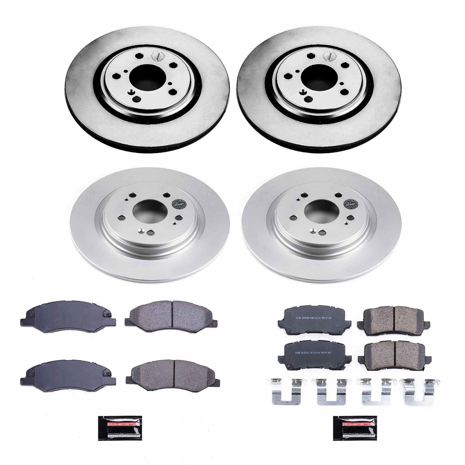 Power Stop 18-19 Honda Odyssey Front & Rear Z17 Evolution Geomet Coated Brake Kit