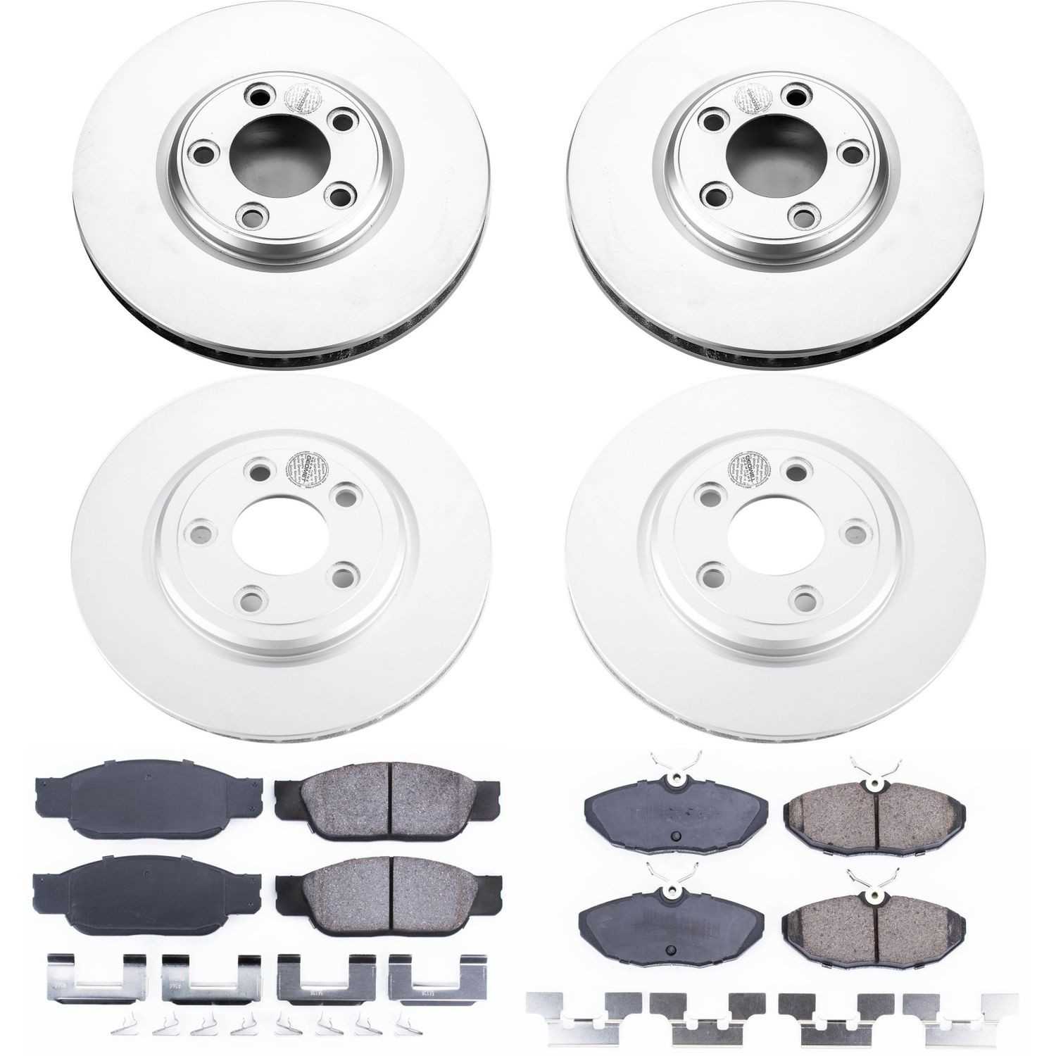 Power Stop 00-06 Lincoln LS Front & Rear Z17 Evolution Geomet Coated Brake Kit