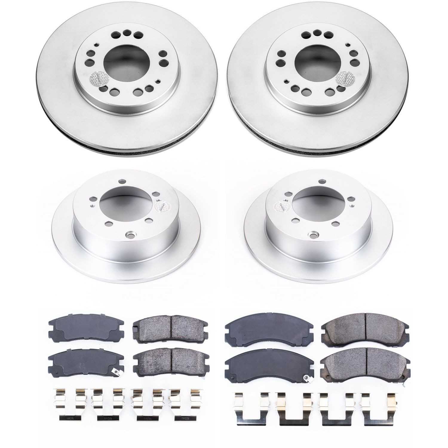 Power Stop 95-97 Eagle Talon Front & Rear Z17 Evolution Geomet Coated Brake Kit