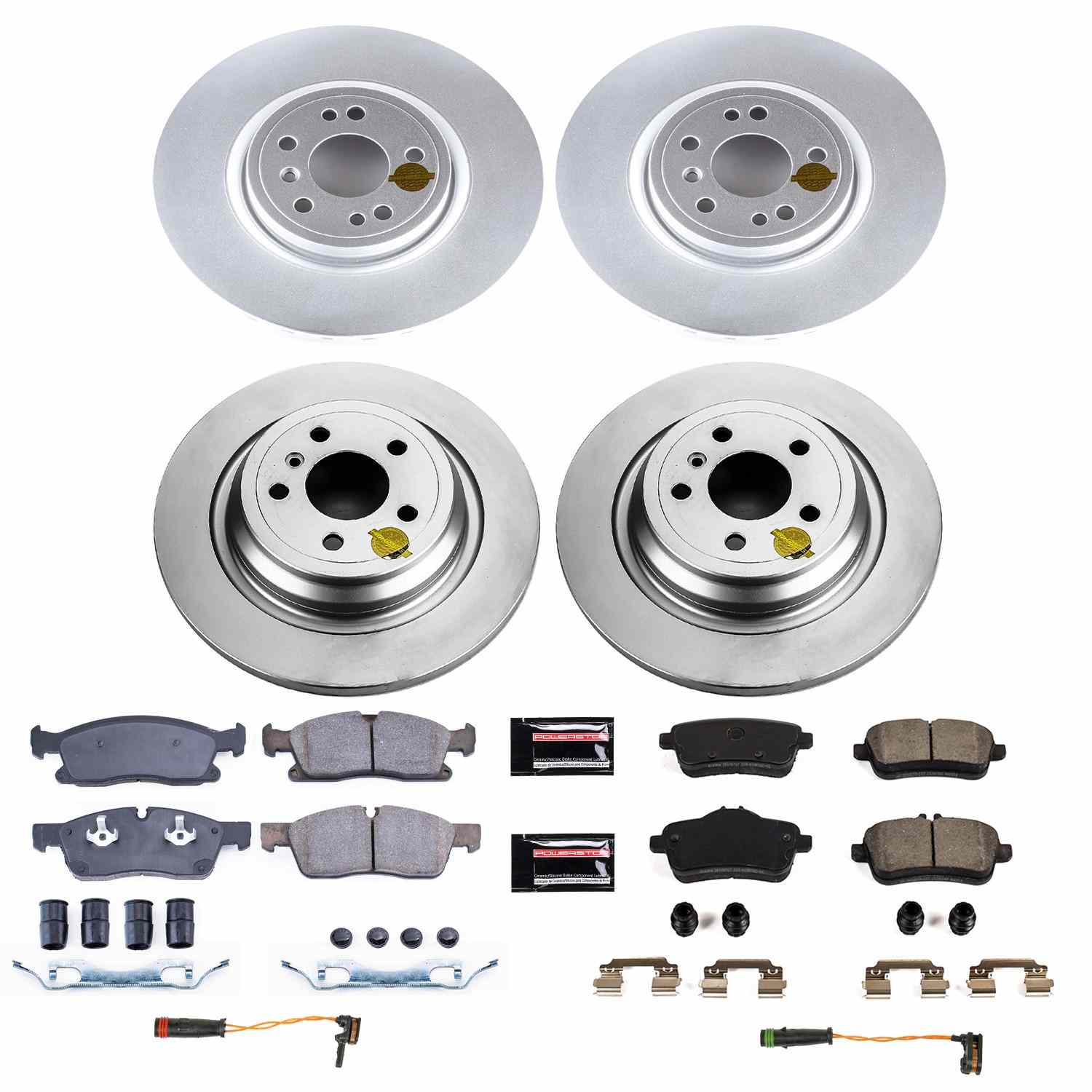 Power Stop 2018 Mercedes-Benz GLE350 Front & Rear Z23 Evolution Sport Coated Brake Kit