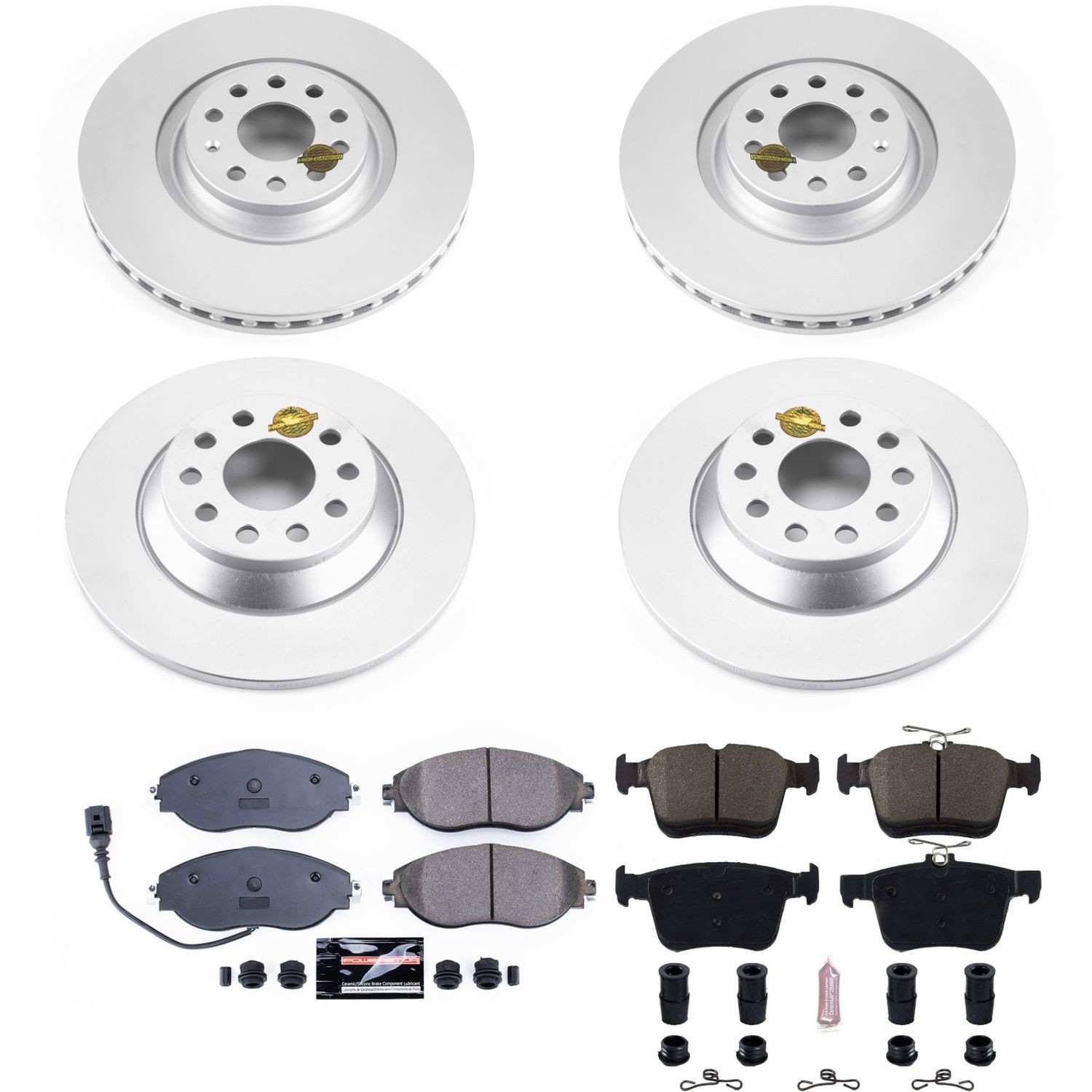 Power Stop 18-19 Volkswagen Tiguan Front & Rear Z23 Evolution Sport Coated Brake Kit