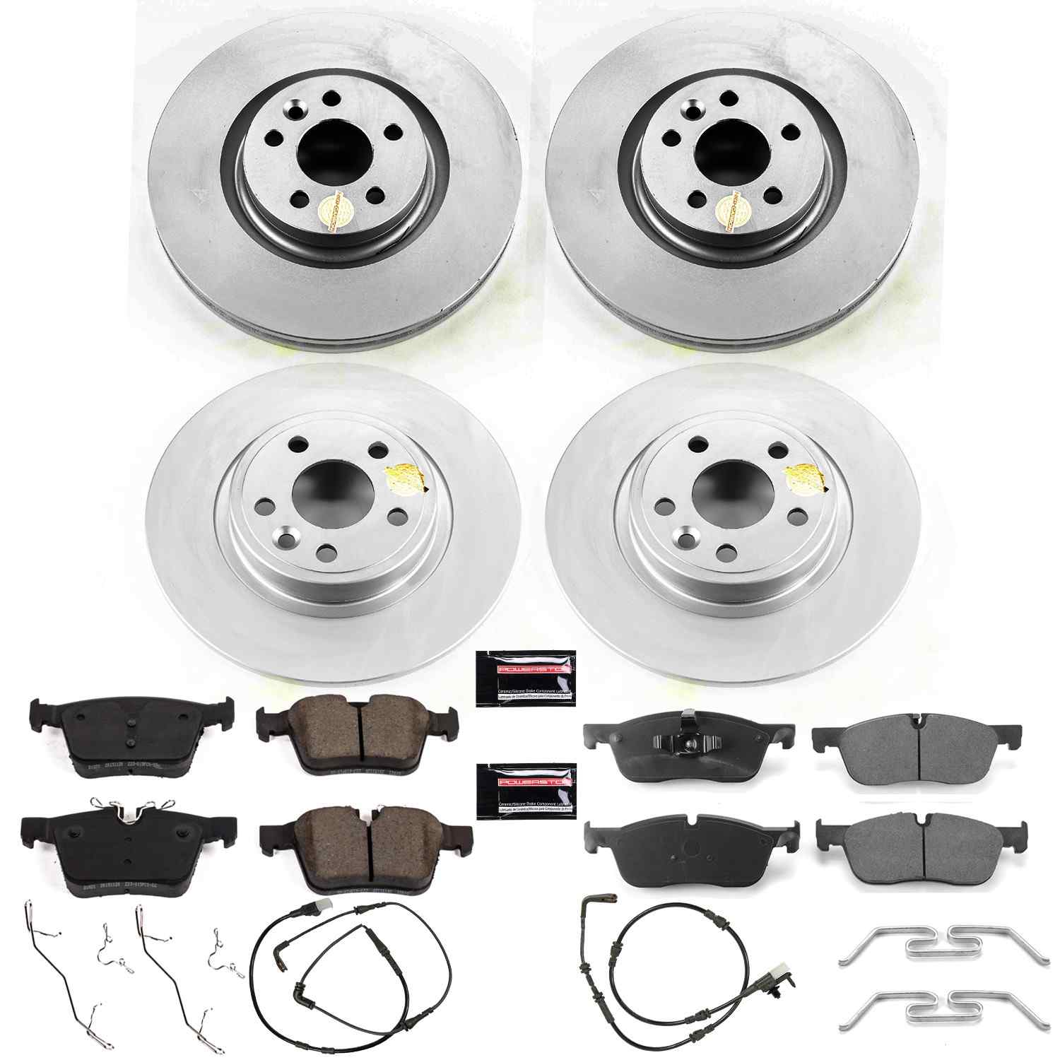 Power Stop 18-19 Land Rover Discovery Sport Front & Rear Z23 Evolution Sport Coated Brake Kit