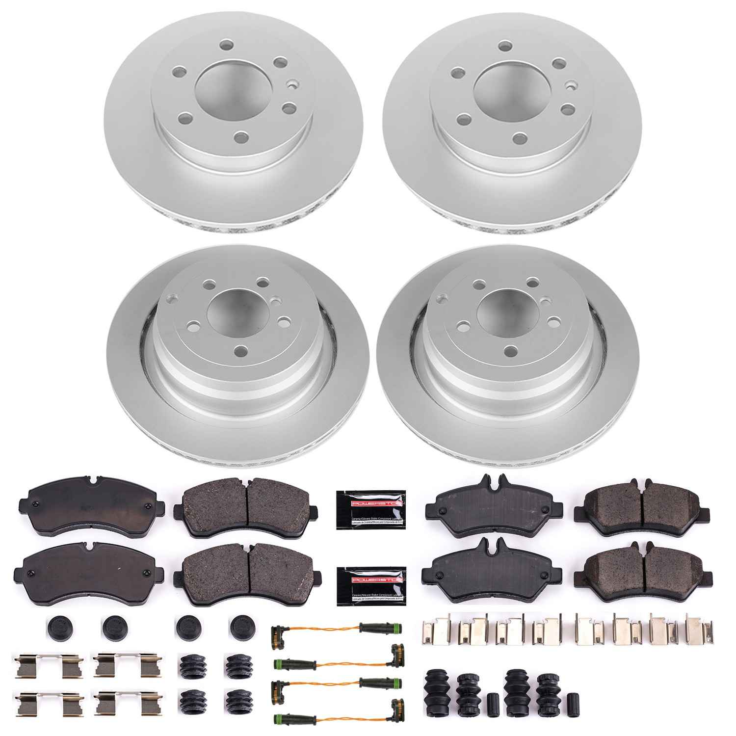 Power Stop 2017 Freightliner Sprinter 3500 Front & Rear Z23 Evolution Sport Coated Brake Kit