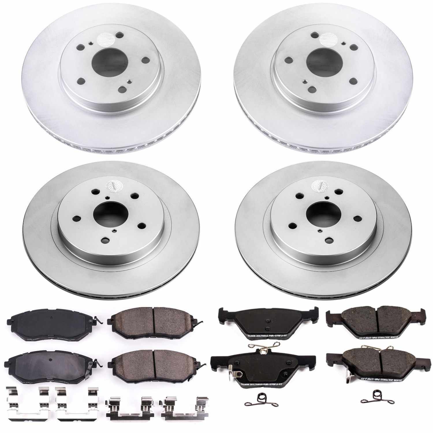 Power Stop 2015 Subaru Legacy Front & Rear Z17 Evolution Geomet Coated Brake Kit