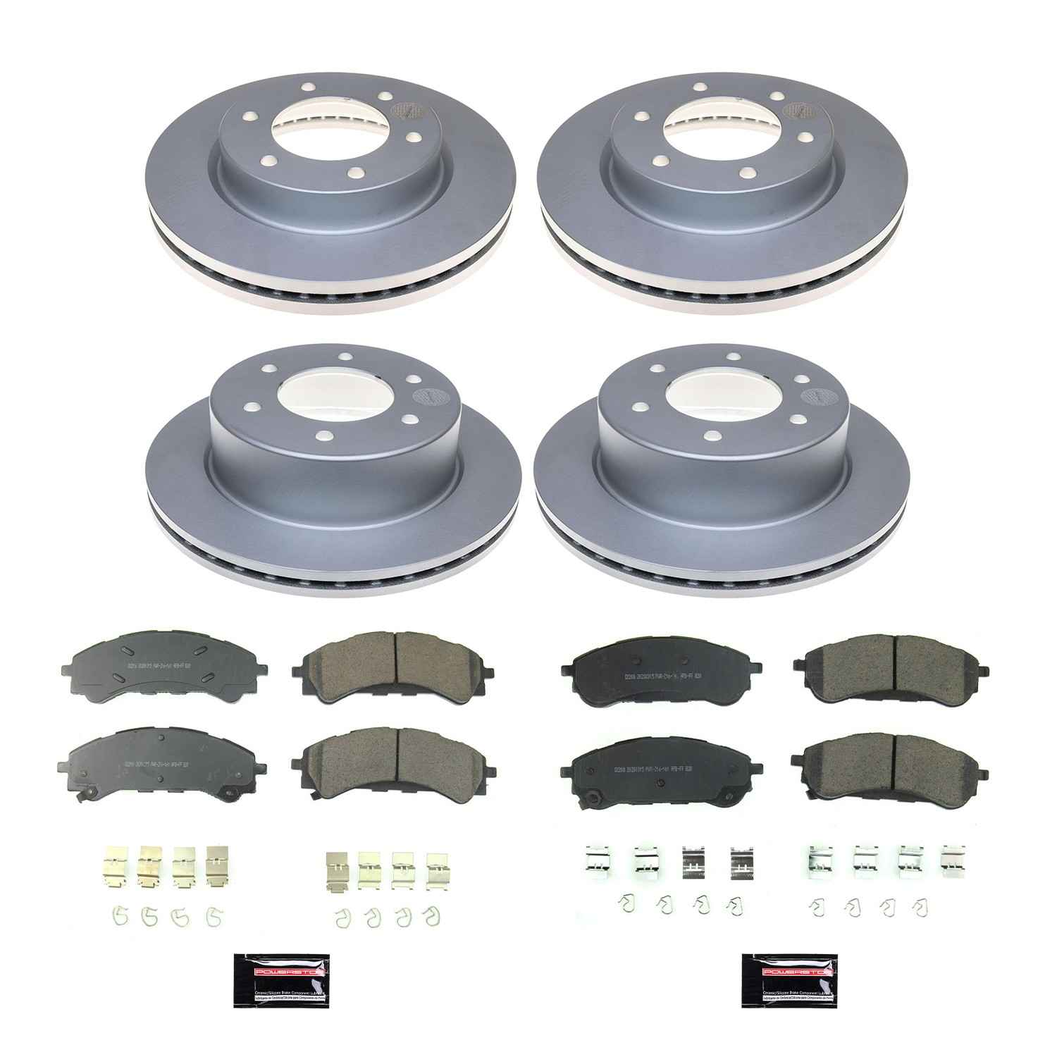 Power Stop 19-21 Ford Ranger Front & Rear Z17 Evolution Geomet Coated Brake Kit