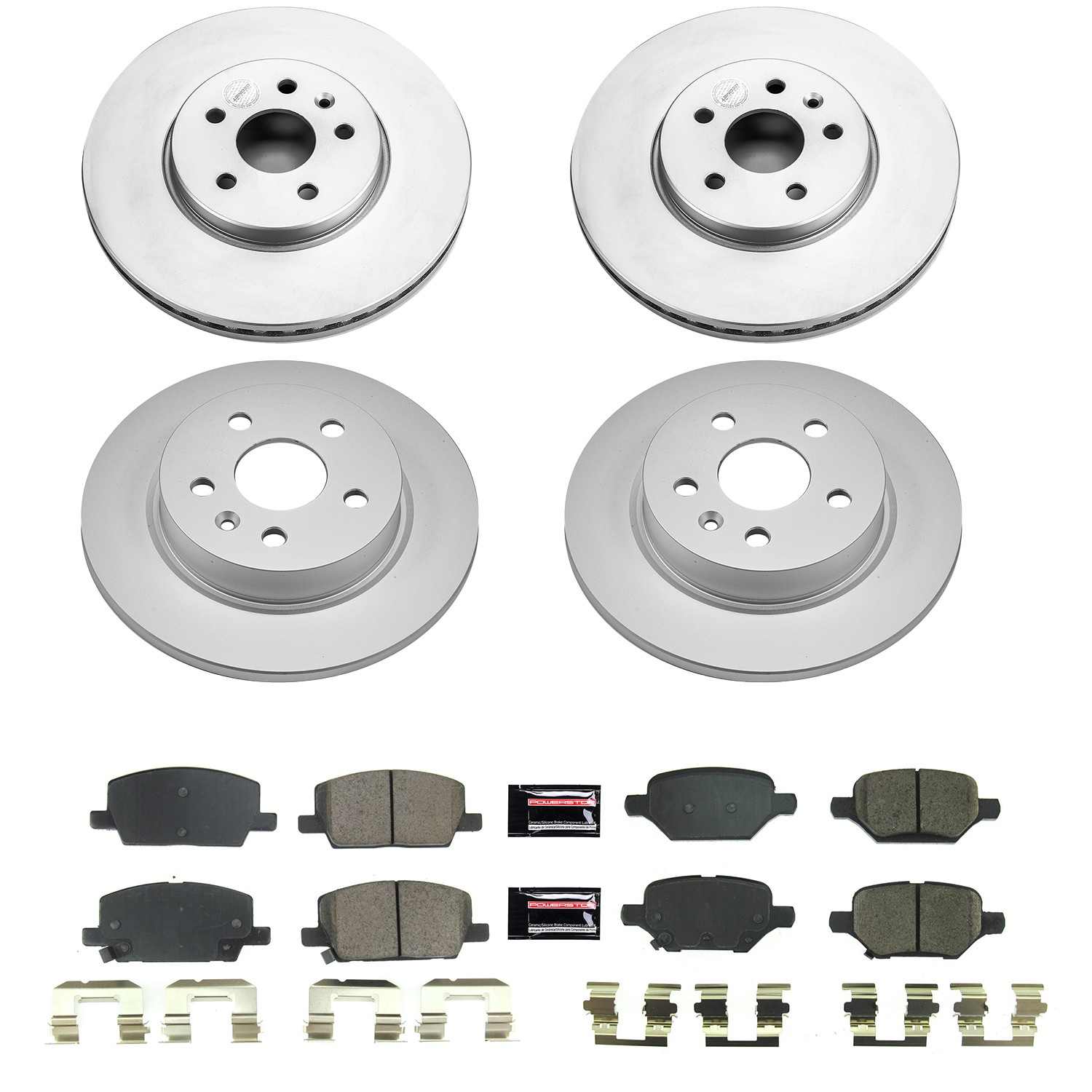Power Stop 18-20 Buick Encore Front & Rear Z17 Evolution Geomet Coated Brake Kit