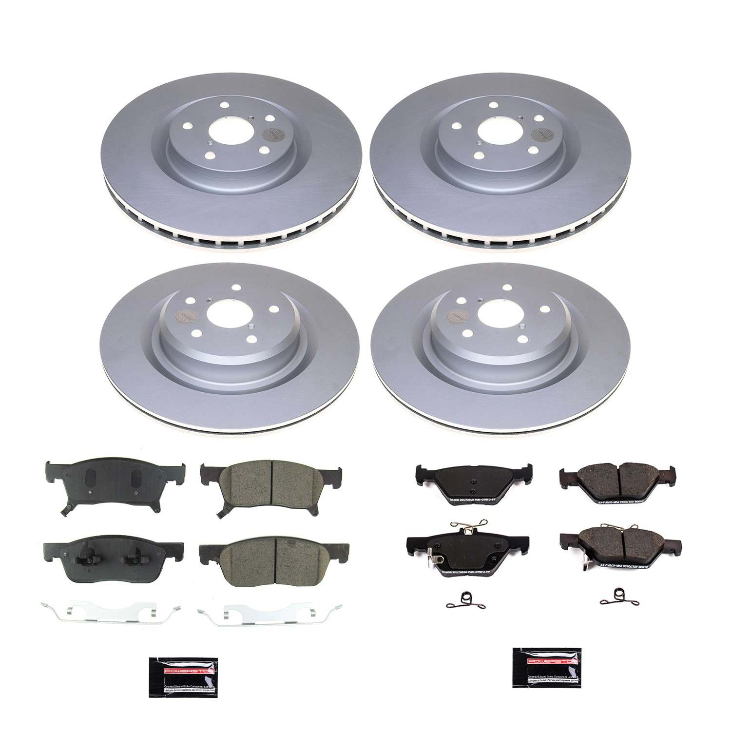 Power Stop 19-20 Subaru Ascent Front & Rear Z17 Coated Brake Kit