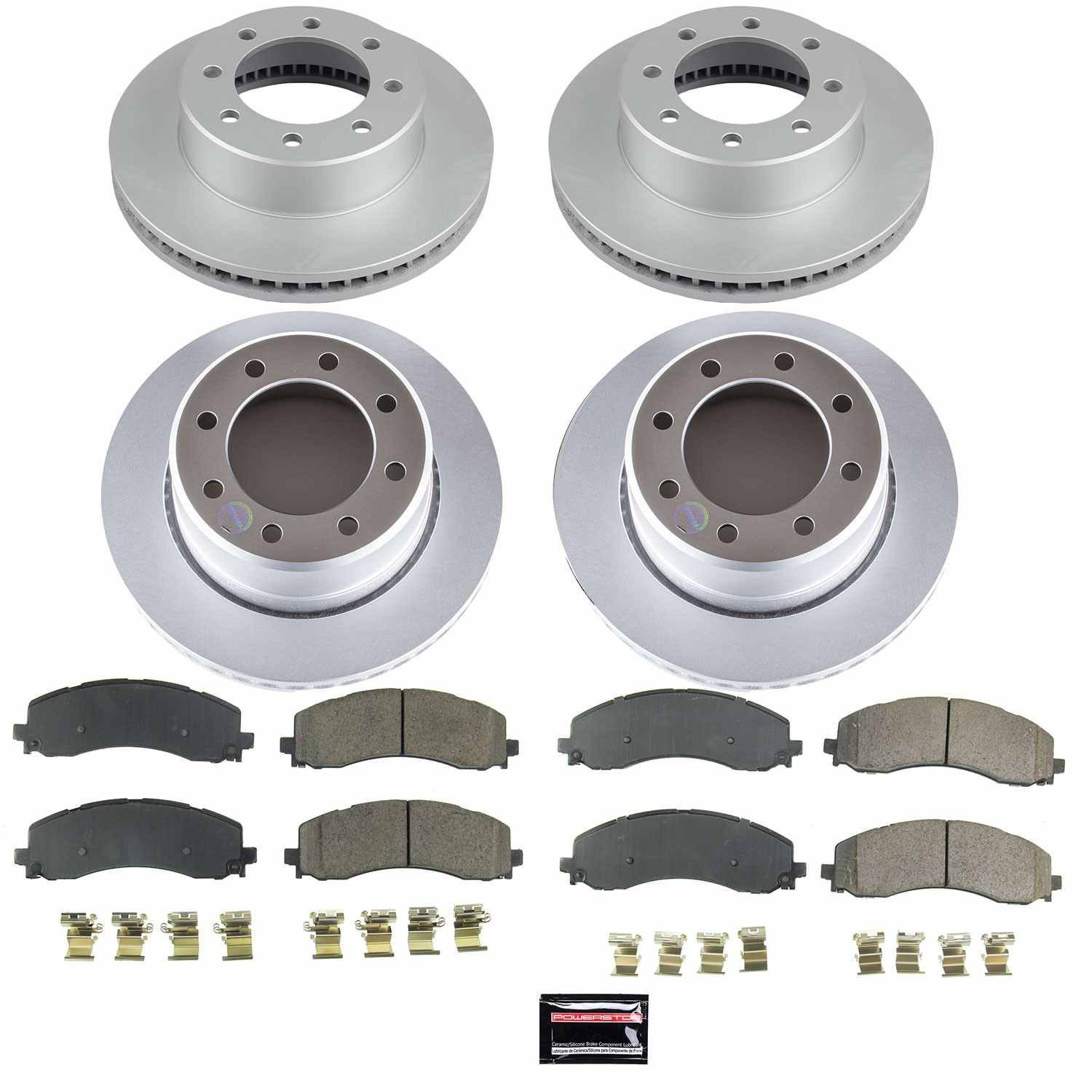 Power Stop 19-22 Ram 2500 Front & Rear Z17 Coated Brake Kit
