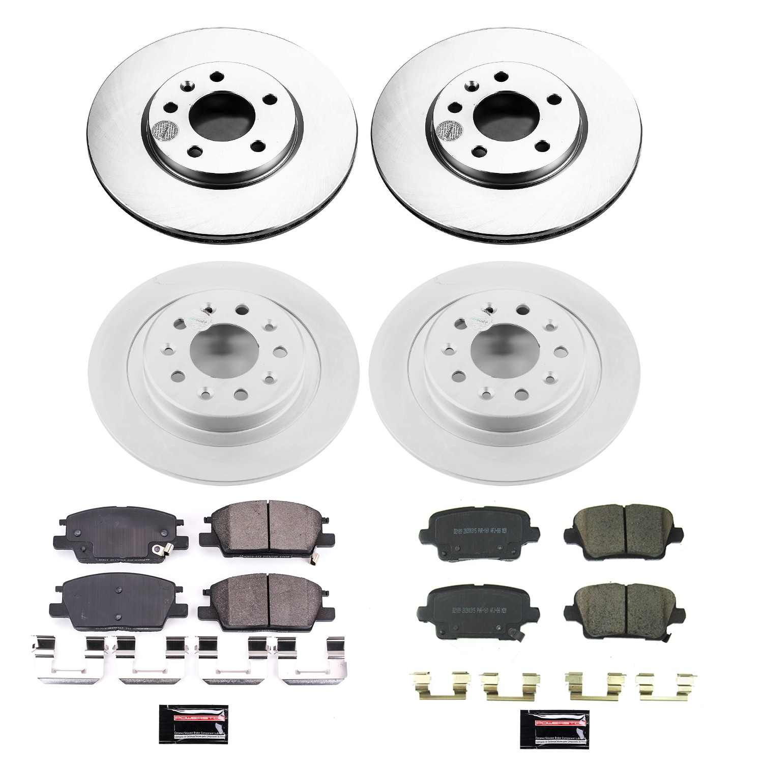 Power Stop 19-20 Buick Regal Sportback Front & Rear Z17 Coated Brake Kit