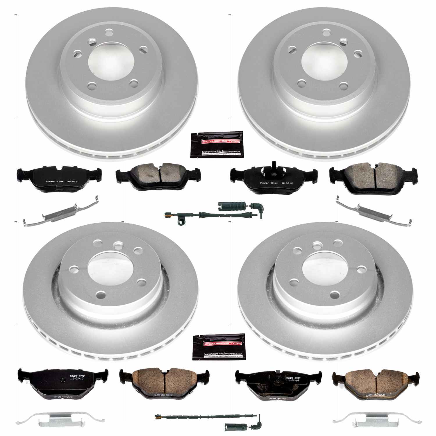 Power Stop 2000 BMW 323i Front & Rear Z23 Evolution Sport Coated Brake Kit