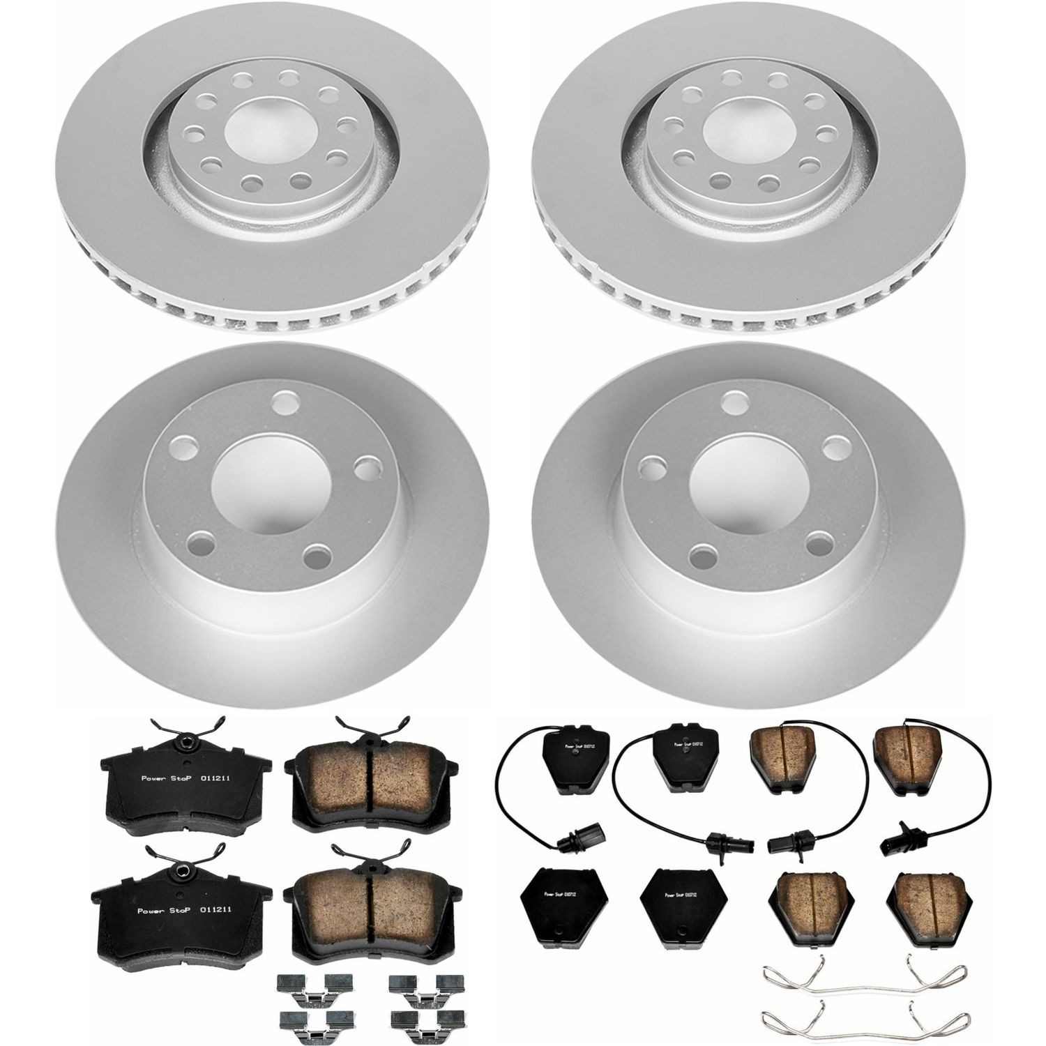 Power Stop 00-01 Audi A6 Quattro Front & Rear Z23 Evolution Sport Coated Brake Kit