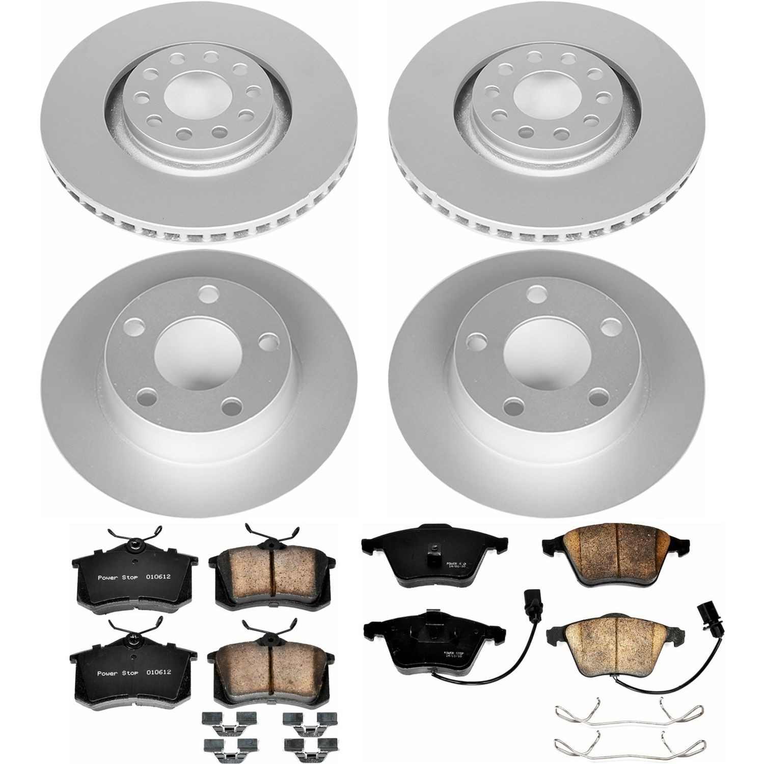 Power Stop 01-05 Audi Allroad Quattro Front & Rear Z23 Evolution Sport Coated Brake Kit